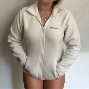 White Columbia fleece
